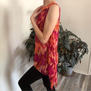 EUC Michael Kors slit neck blouse